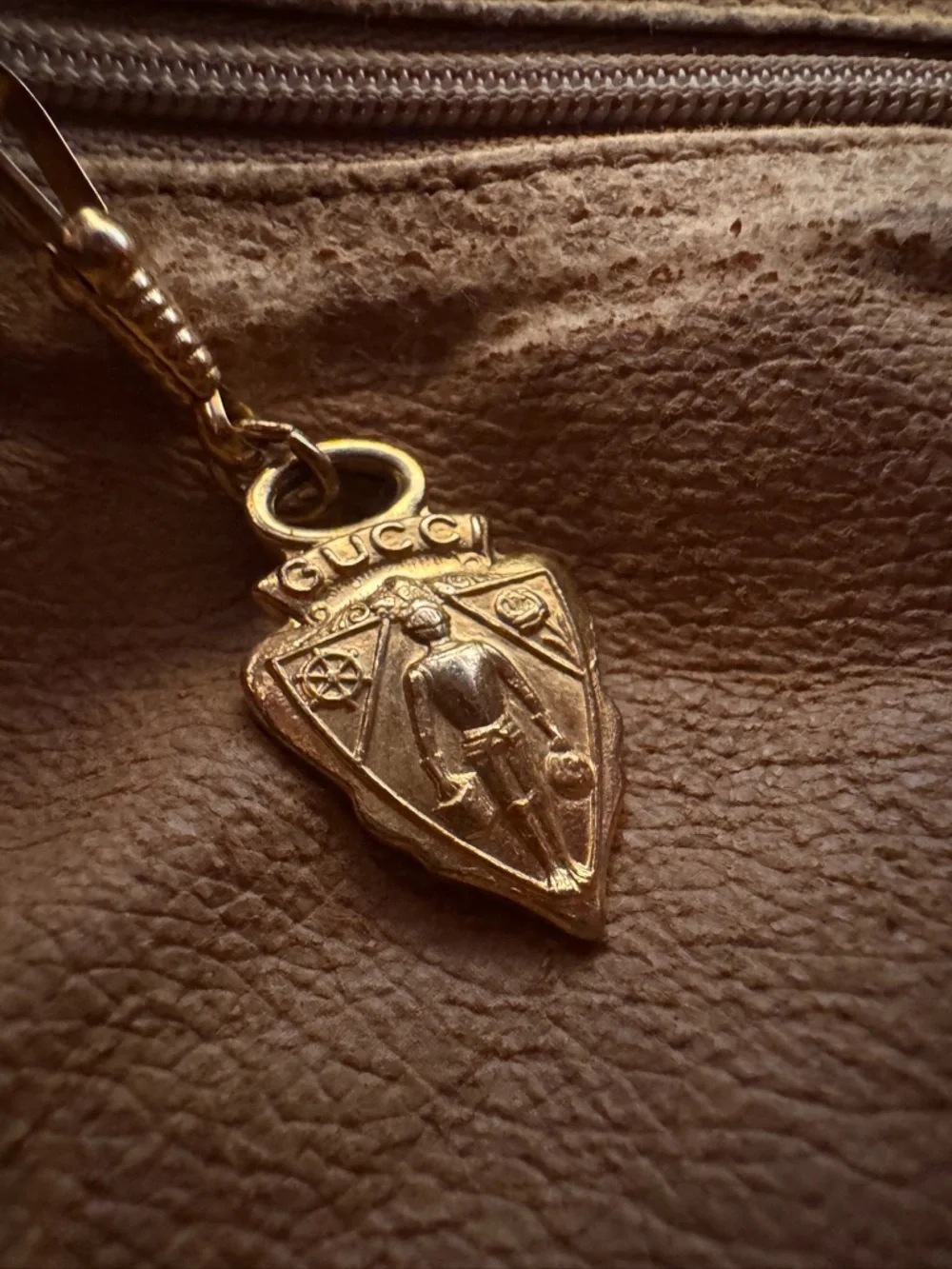 VTG Gucci Micro GG Crossbody Bag Tan Canvas Leather Italy Auth Rare - Picture 9 of 16